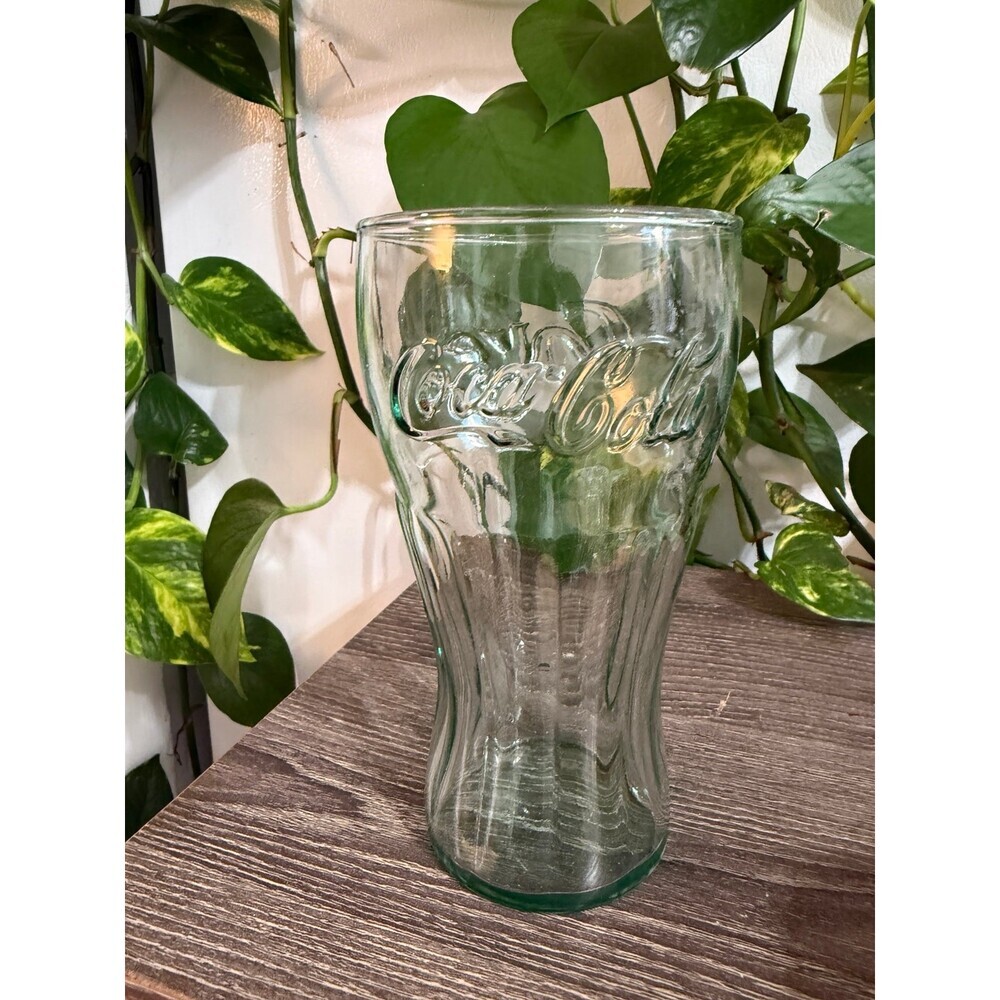 Vintage Coca-Cola clear cup glass